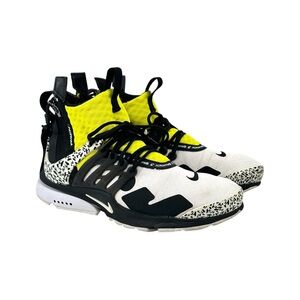 Nike x Acronym 2018 Nike Air Presto Mid White Black Yellow Sneakers